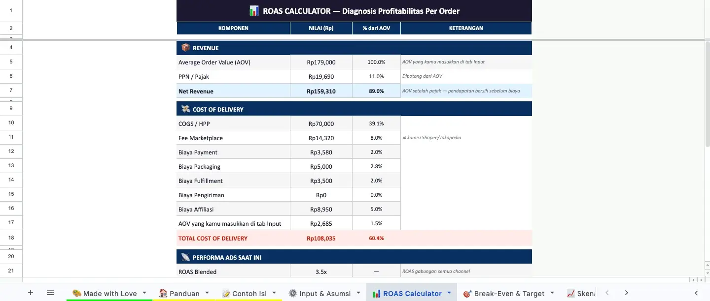 ROAS Calculator